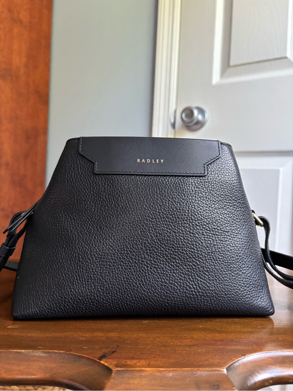 Radley London Black Pebbled Leather Crossbody Bag Picardy Hill 2.0